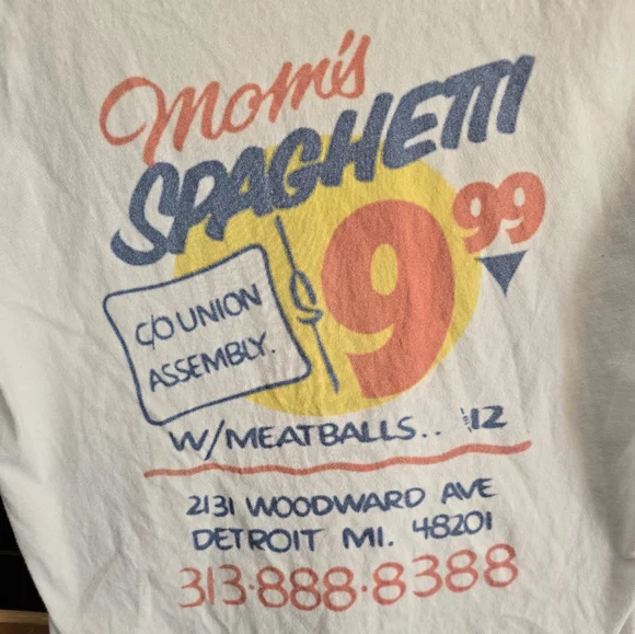 🧡 B2G1 DIY Mom's Spaghetti Eminem tribute shirt Detroit mens undershirt v-neck - Picture 3 of 3